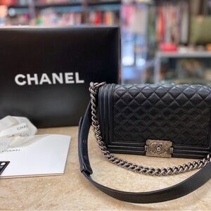 Chanel Black Quilted Crossbody Bag
